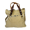 High quality vintage durable large canvas tote shopping bag for men