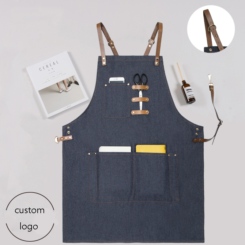 denim apron with leather strap (18)