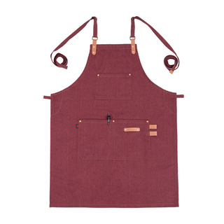 Custom Logo Colorful Fashion Wear-resistant Denim Fabric Vest Style Apron for Workshop Barista Barber Adults Use