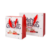  Recycled christmas custom printed shopping kraft paper bag 