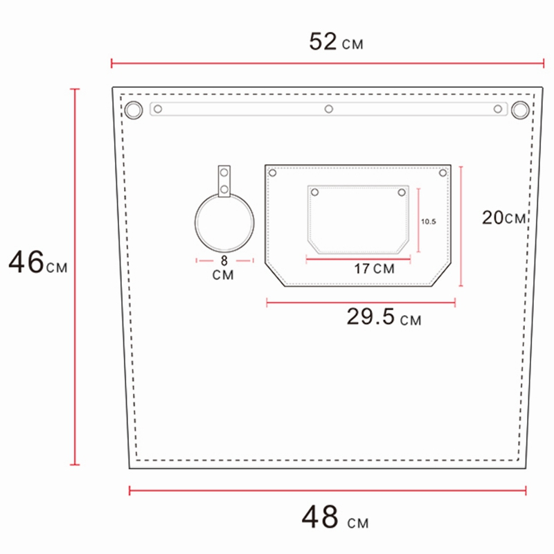 Popular Washed Thicken Canvas Restaurant Waiter Uniform Carpenter Tool Waist Half Work Apron