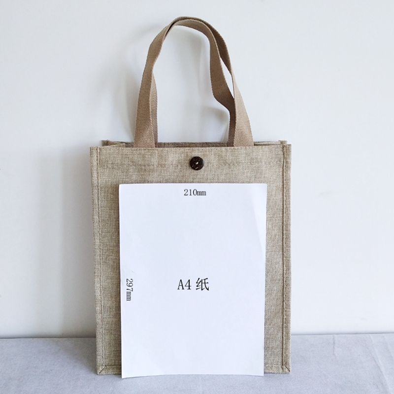 Standard strong load braring durable linen tote bag 