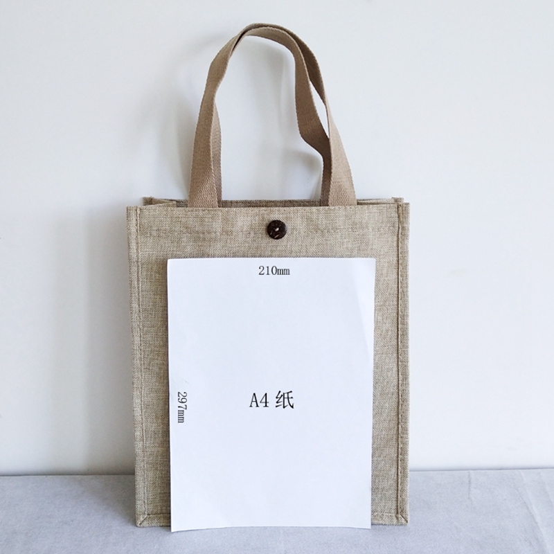 Standard strong load braring durable linen tote bag 