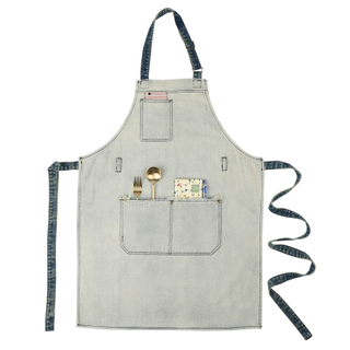 High quality vintage fashion durable cafe bakery restaurant general waiter work apron with logo custom
