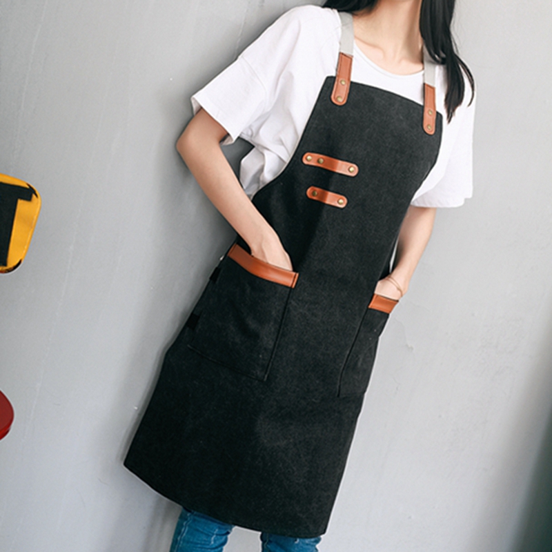 China manufacturer profession supply restaurant chef kitchen cooking garden cleaning canvas work apron for women