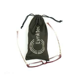 Portable soft microfiber glasses drawstring package bag for sunglasses