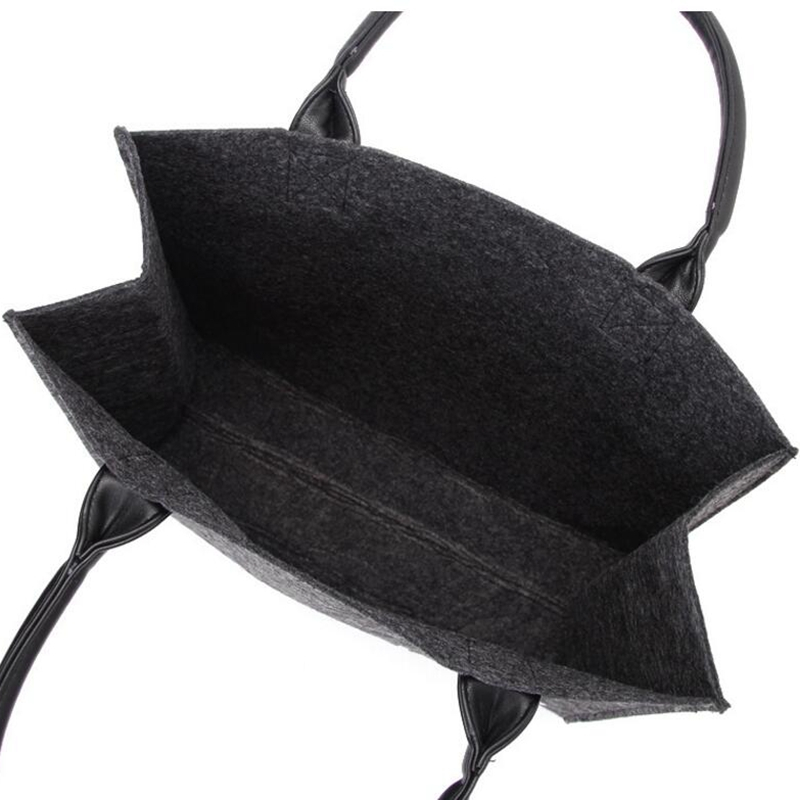 Hot products women leisure shoulder hand bag durable felt bag wholesale