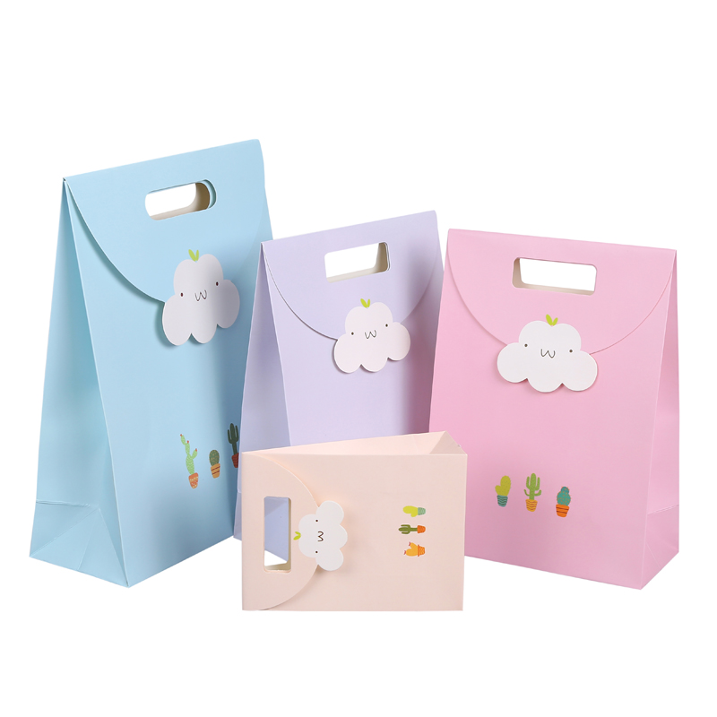 Wholesale high quality paper gift bags party favor cookie candy treat bag