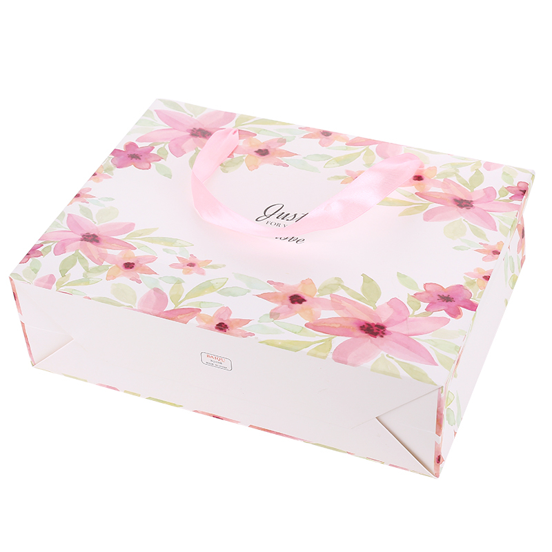 Factory wholesale price custom printed recycle shopping gift kraft paper bag