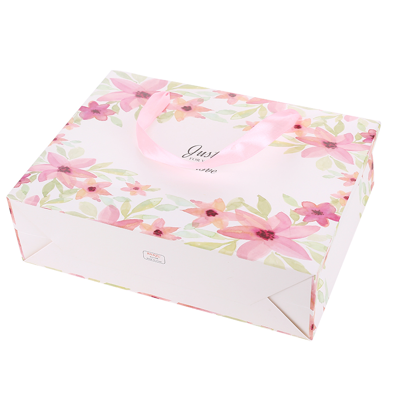 Factory wholesale price custom printed recycle shopping gift kraft paper bag