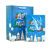 Wholesale custom shopping bag cheap merry christmas paper gift bag