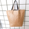Fashion Vintage Brown DuPont Paper Tyvek Waterproof Large Single Tote Bag
