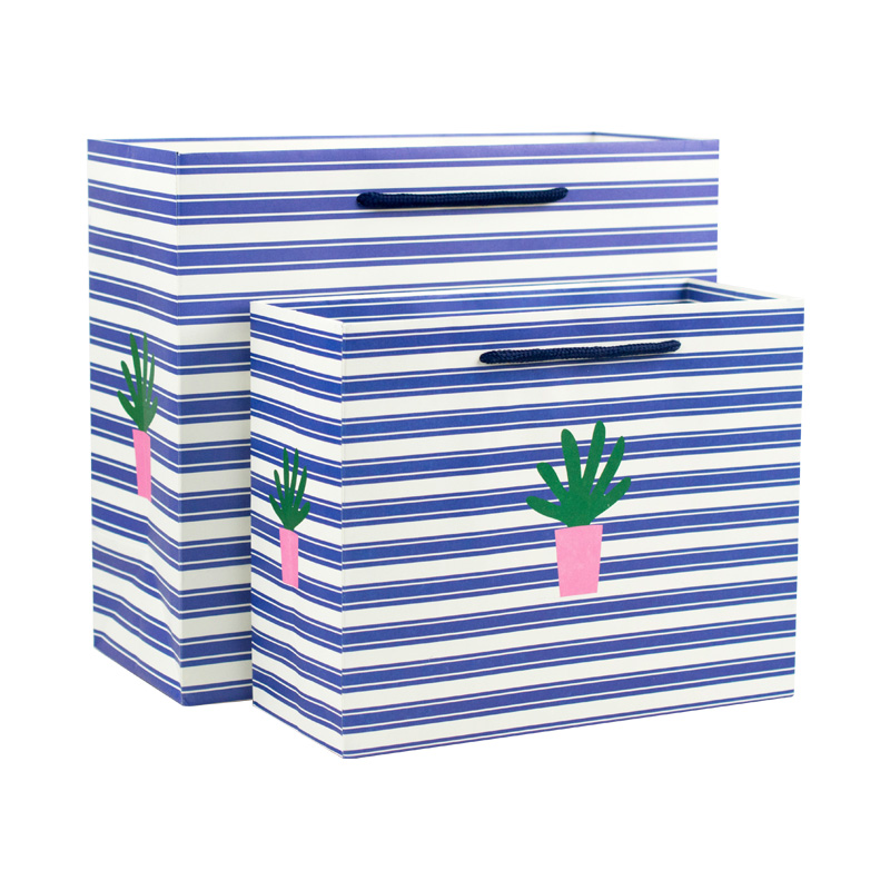 Reinforced handle strong kraft paper bag gift package