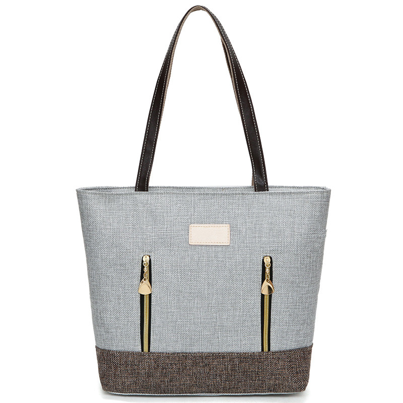 High-end eco-friendly fashional dirty durable women linen cotton bag for shopping
