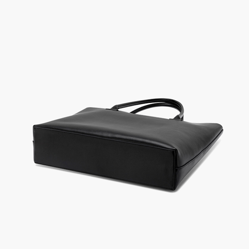 2018 new black shopping tote bag shoulder bag large capacity soft leather pu handbag