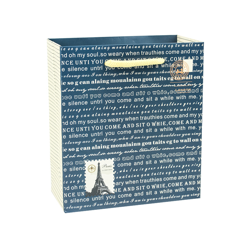 Factory cheap high quality luxury matte black custom printed retail paper gift bag for shopping