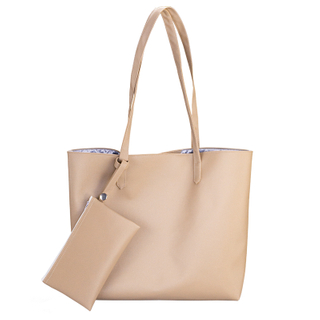 Ins fashion classic high quality strong and durable waterproof easy wash pu waterproof tote bag for ladies