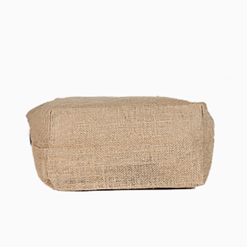 Logo printed custom jute shopping bag