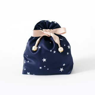 Customized logo drawstring satin bag gift pouch for jewellery and cosmetic 