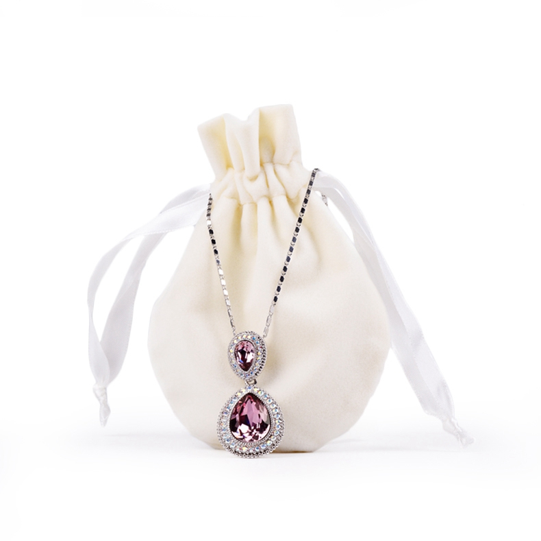 Wholesale velvet christmas gift bag jewelry pouch