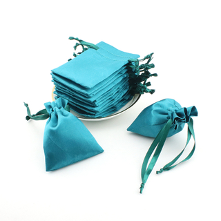 Wholesale custom size stain drawstring pouch gift bag