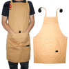 Adjustable Wear-resistant Overall Canvas Tool Apron with Firm Pockets