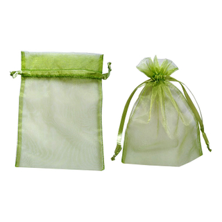 Wedding gift bags drawstring jewelry organza bag mesh drawstring pouch