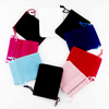 custom velvet jewelry gift drawstring bag pouches