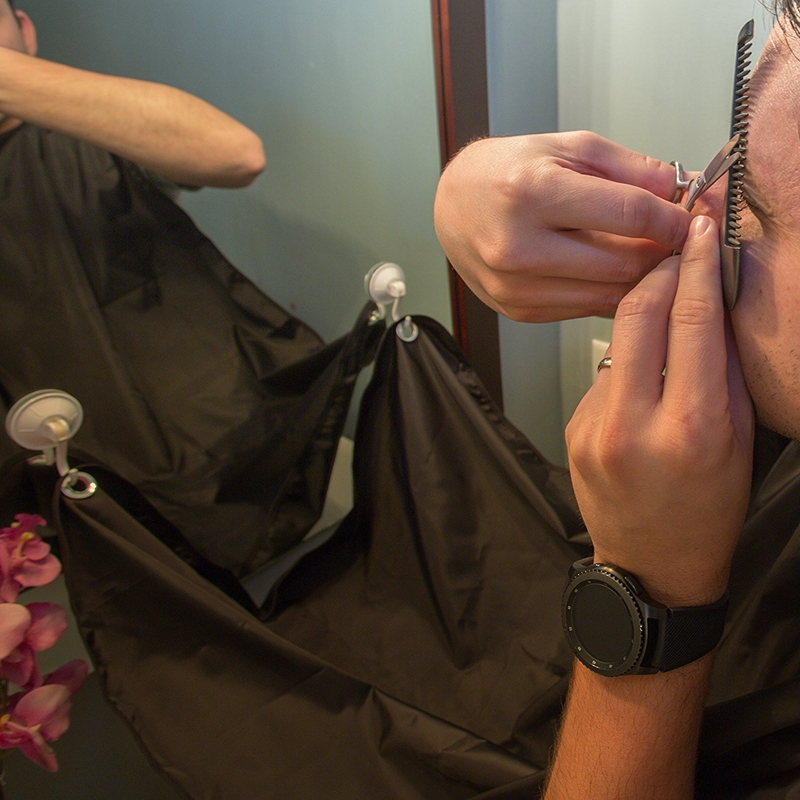 Practical Hair Beard Catcher Grooming Bib Shaving Apron