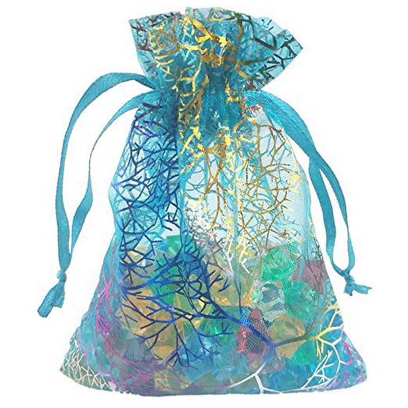 Wholesale unique design cheap christmas gift organza bag
