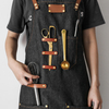 High-grade Denim Simple Apron For Coffee Shop Gardener Baking Shop Strap Overalls