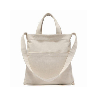 Factory logo custom cotton canvas tote shopping bag for women