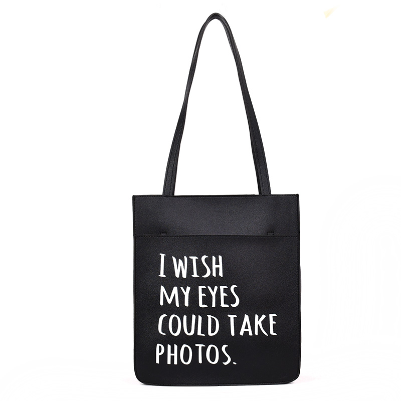 2018 new womens bag shoulder bag simple retro large capacity pu shopping tote bag