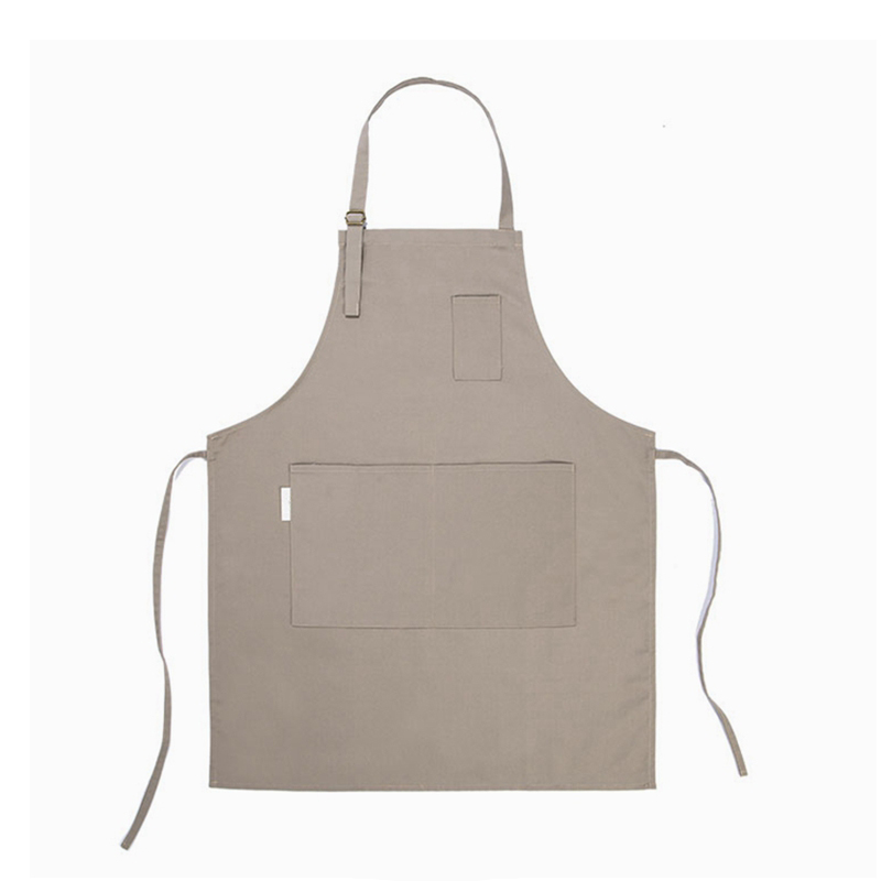 Logo Custom Stylish Supermarket Workwear Canvas Work Kitchen Apron