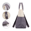 New product promotional price eco friendly recycled canvas tote bag with small zipper bag set sale