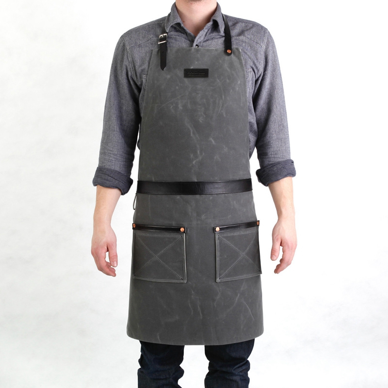 Custom Thicken Wear-resistant Waxed Canvas Carpenter Apron