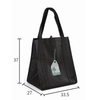 Clear printing thick strong load bearing large capacity non woven tote shopping grocery bag 