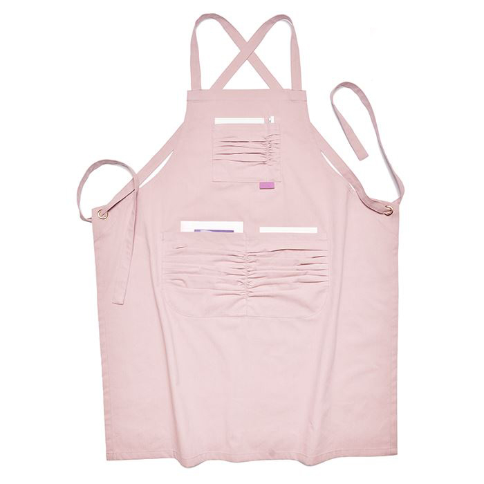 Logo custom color cotton strap apron coffee shop floral garden tea shop work apron 