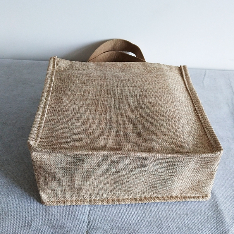 Wholesale cheap fine linen shopping bag gift bag portable webbing