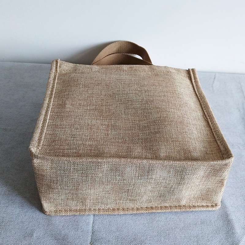 Wholesale cheap fine linen shopping bag gift bag portable webbing