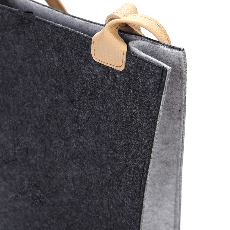 High quality recycling reusable hand felt bag for women 