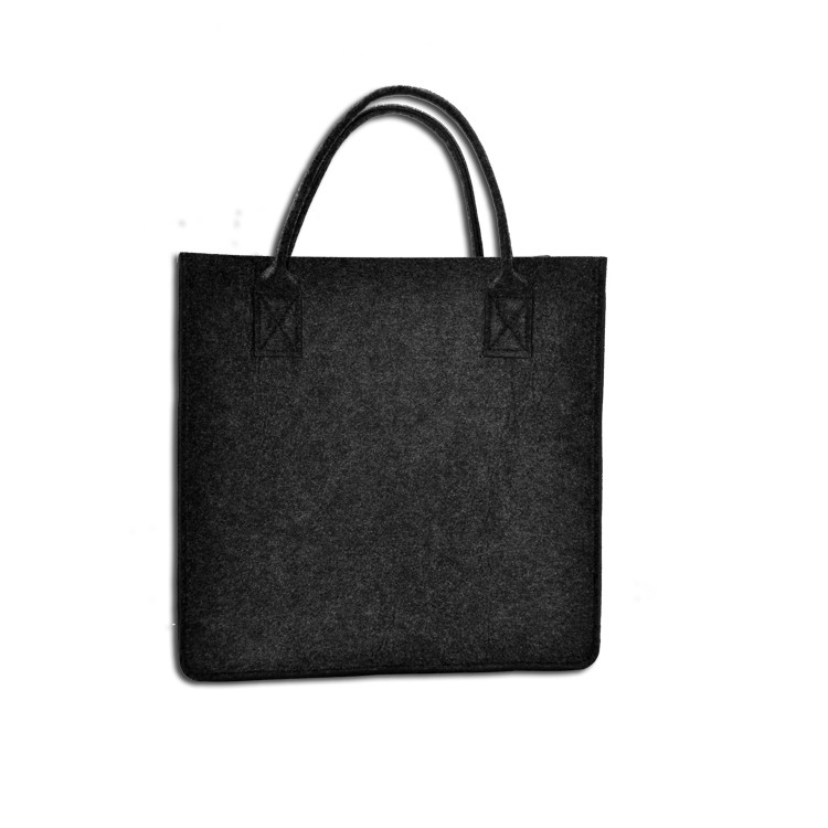 Factory custom eco-friendly hand made felt tote bag for shopping
