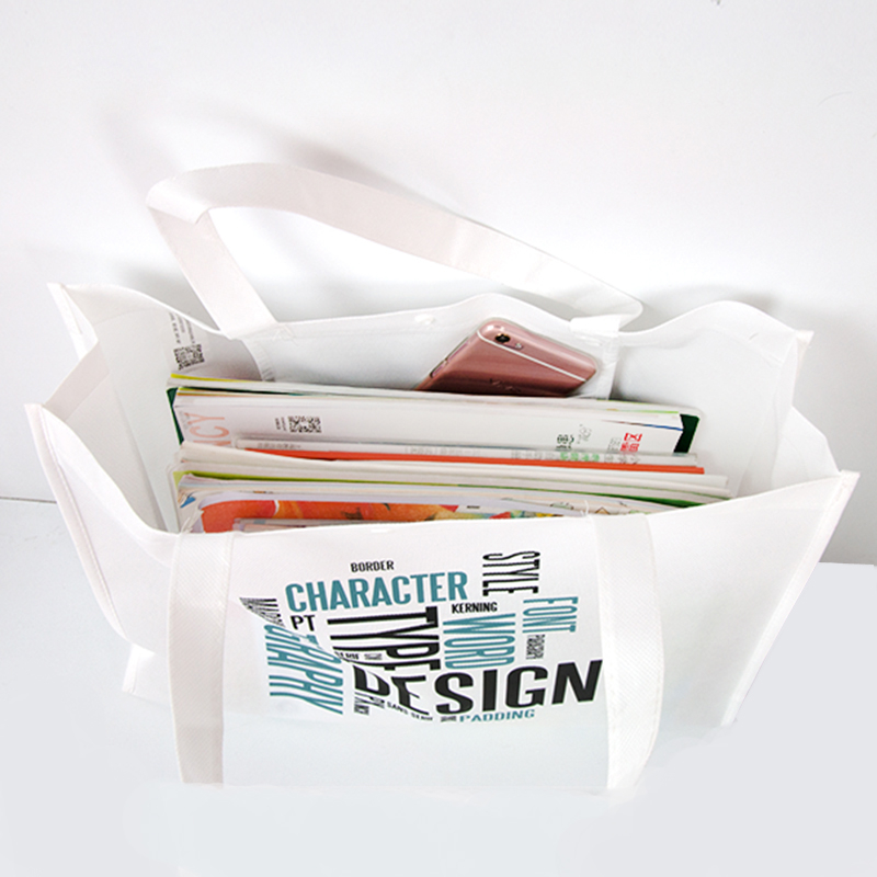 New environmentally friendly custom letter portable non woven shopping bag