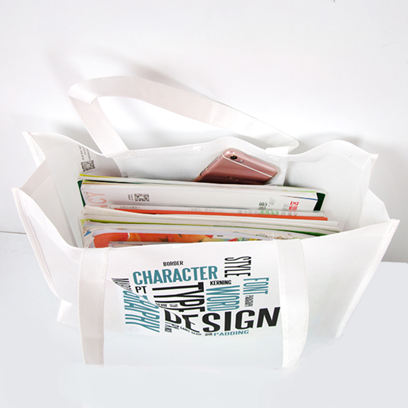 New environmentally friendly custom letter portable non woven shopping bag