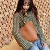Fashion waterproof durable new style design soft comfortable pu leather women handbag