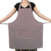 Anti-fouling Kitchen Overalls Durable Wear Cooking Men And Women Couples Bibs Home Striped Printed Polyester Cotton Apron