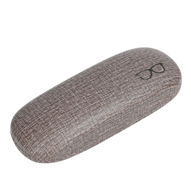 Factory wholesale logo printed custom durable portable pu leather glasses case for eyeglasses packaging