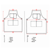 New Design Free Style Fashionable White Cotton Cloth Combine Belts Overalls Apron For Cafe Hotel Bar Restaurant Custom