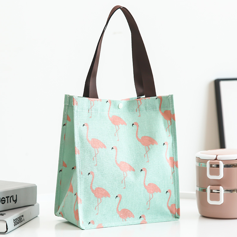 Cartoon Eco friendly folding portable shopping bag large polyester portable shopping bag lunch bag