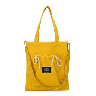 New style fashion portable large capacity canvas tote bag for student